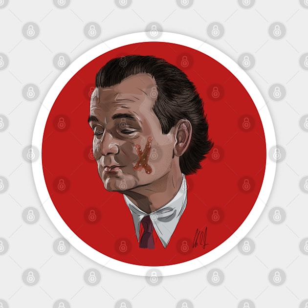 Scrooged: Punchable Face Magnet by 51Deesigns